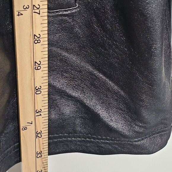 Vintage Milwaukee Leather Mens Black Genuine‎ Leather Coat Jacket Oversized XXL - Picture 11 of 13